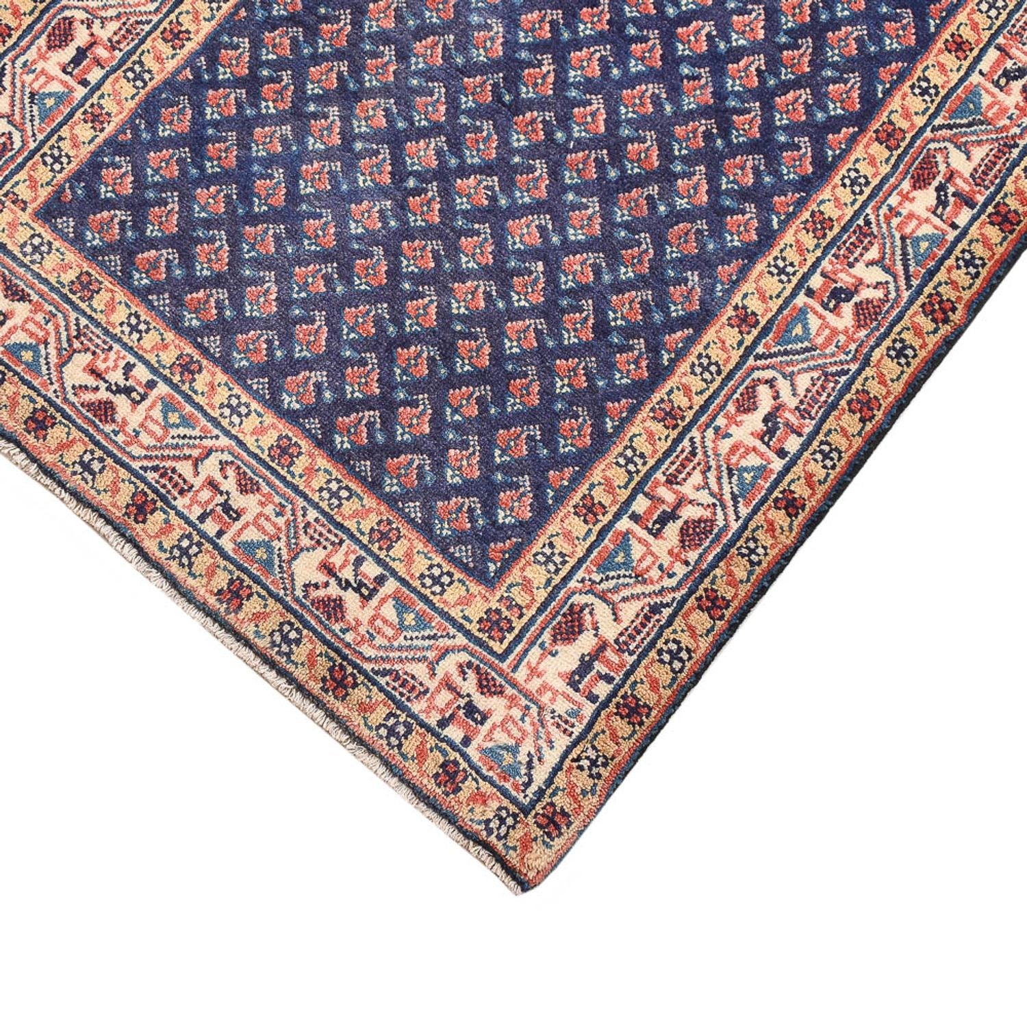 Alfombra persa - Mir - 130 x 65 cm - púrpura