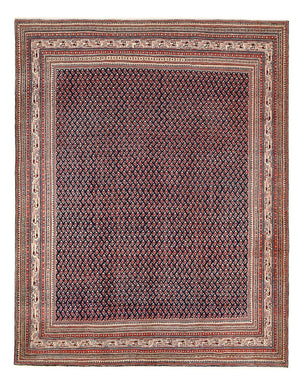 Alfombra persa - Mir - 320 x 247 cm - rojo oscuro