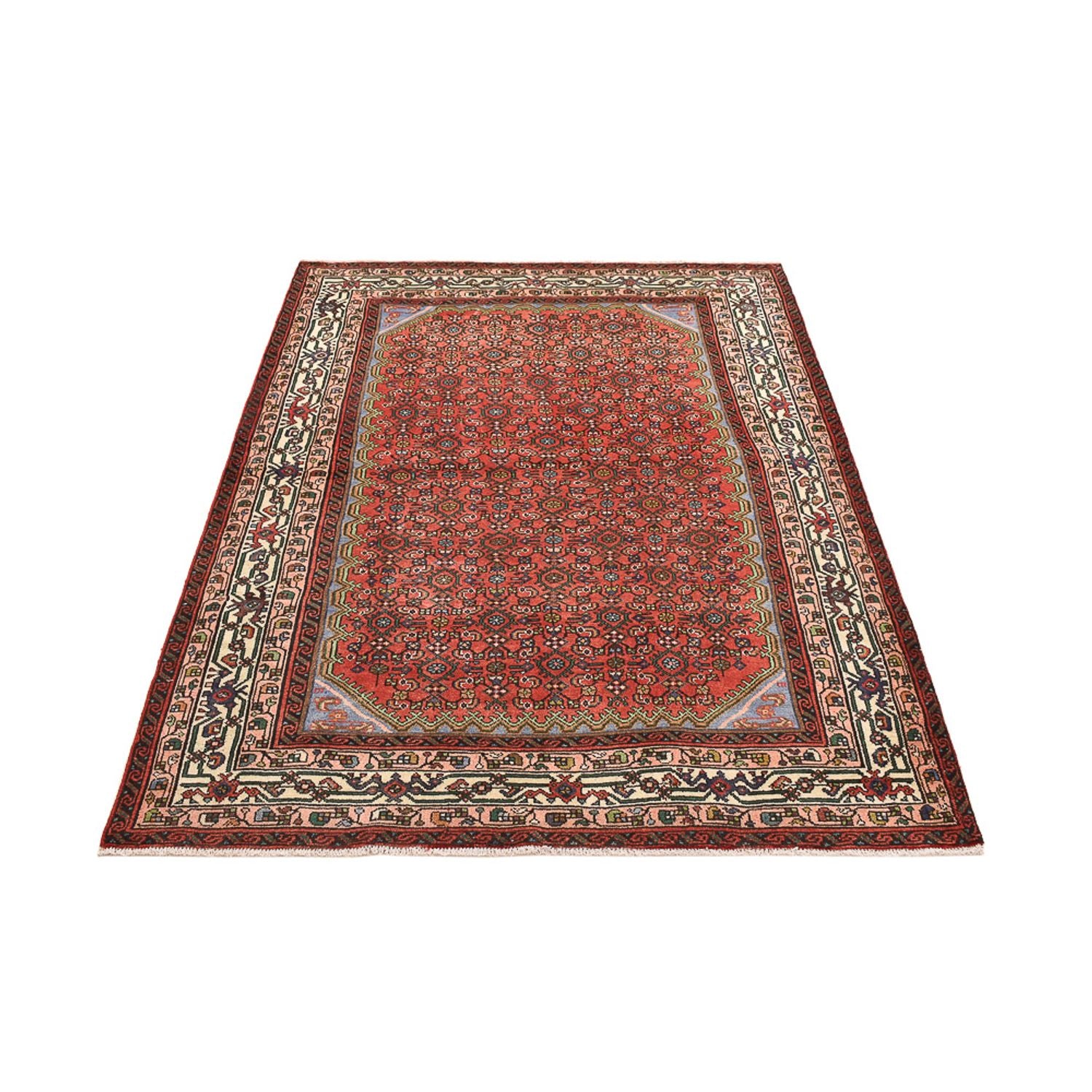 Alfombra persa - Mir - 196 x 138 cm - rojo claro