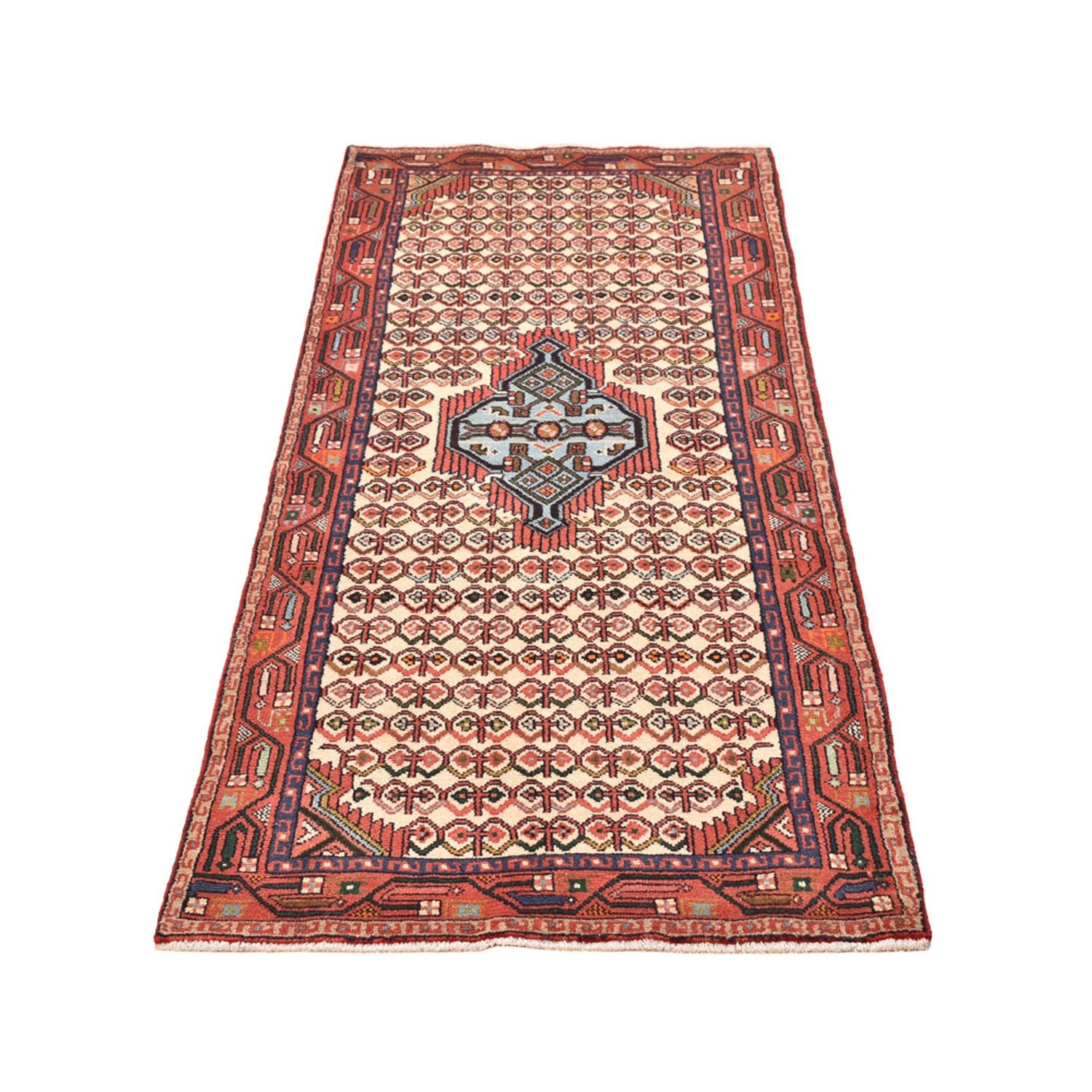 Alfombra de pasillo Alfombra persa - Nómada - 205 x 80 cm - rojo claro