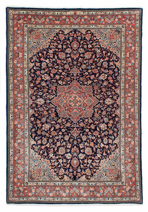 Alfombra persa - Real - 306 x 214 cm - azul oscuro