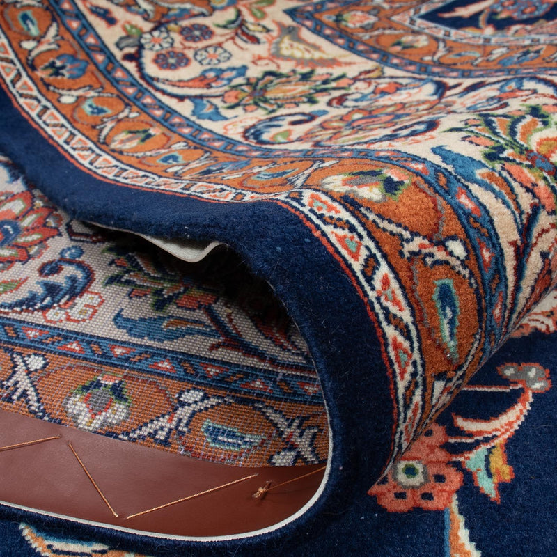 Alfombra persa - Real - 302 x 216 cm - azul oscuro