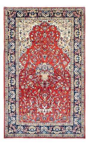 Alfombra persa - Real - 330 x 202 cm - rojo oscuro