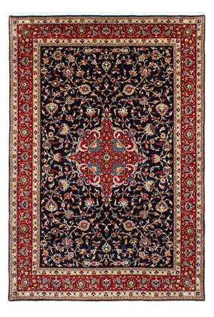 Alfombra persa - Real - 302 x 202 cm - azul oscuro