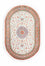 Alfombra persa - Ghom oval  - 120 x 76 cm - beige