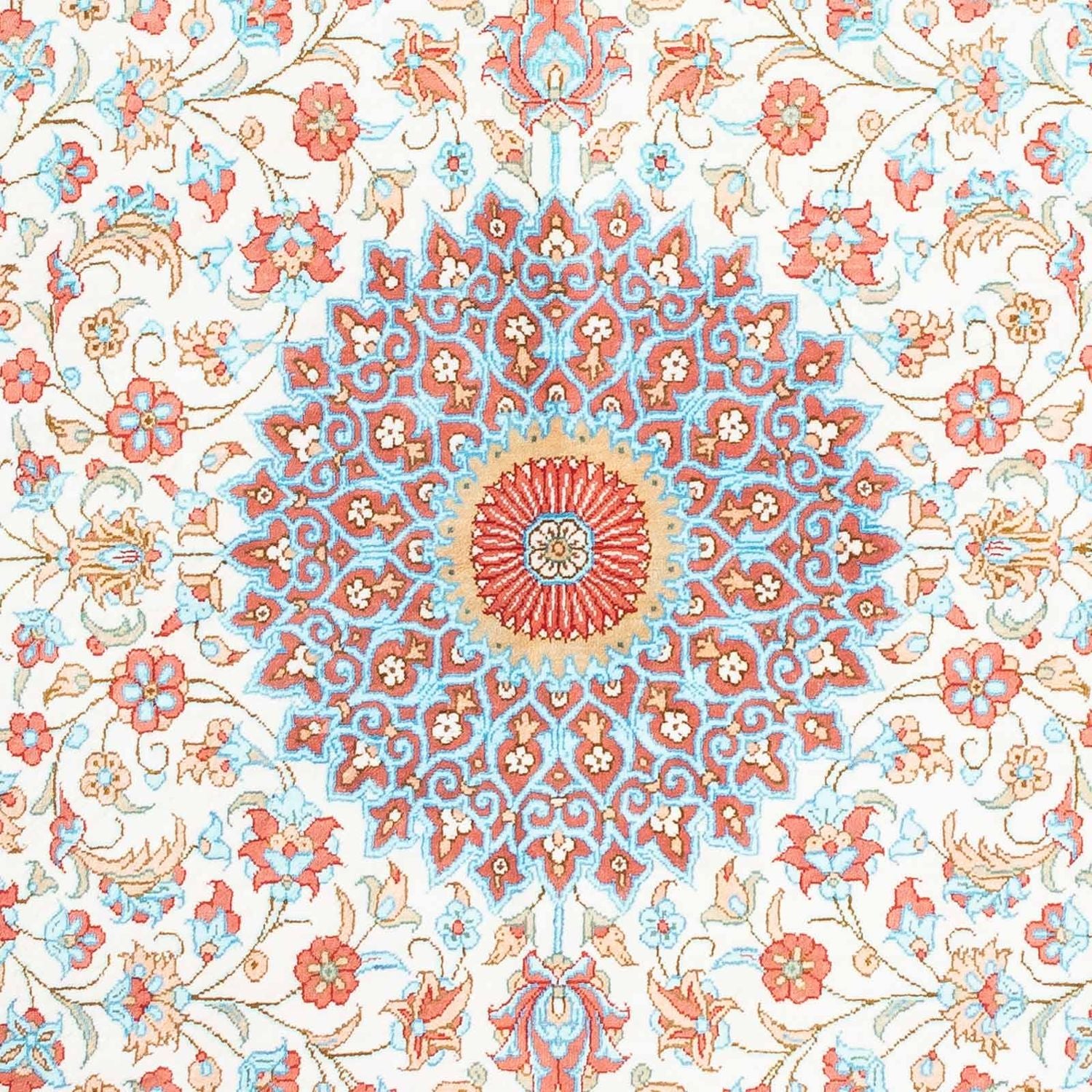 Alfombra persa - Ghom oval  - 120 x 76 cm - beige