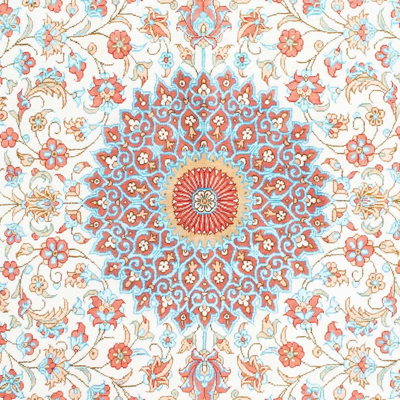 Alfombra persa - Ghom oval  - 120 x 76 cm - beige