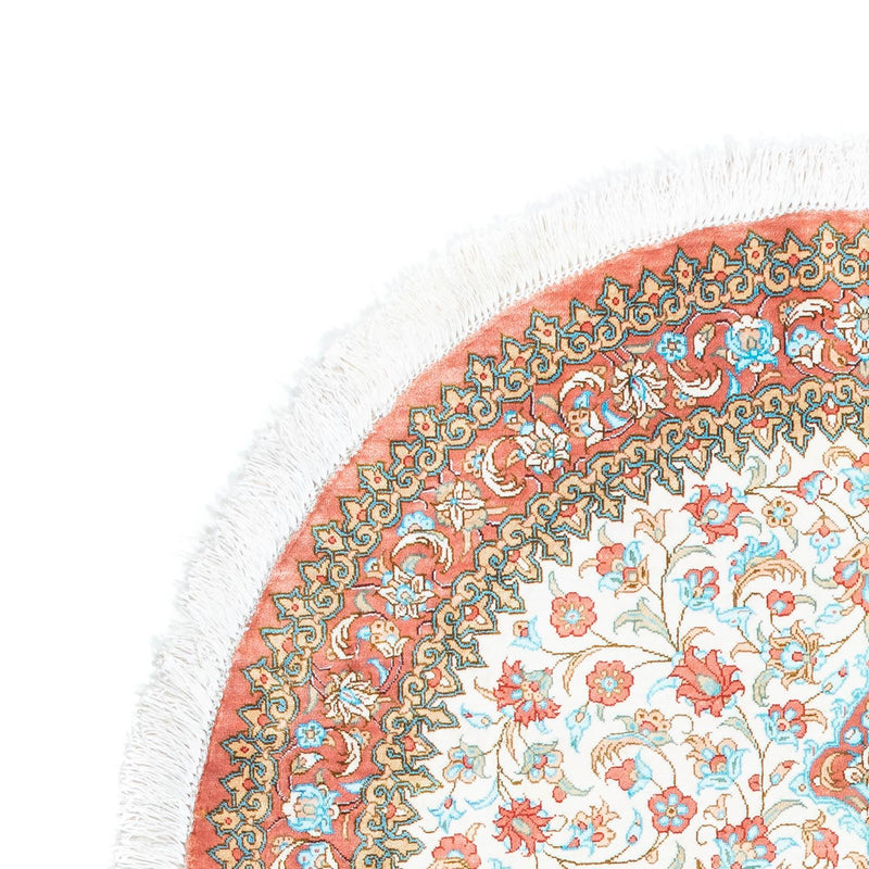 Alfombra persa - Ghom oval  - 120 x 76 cm - beige