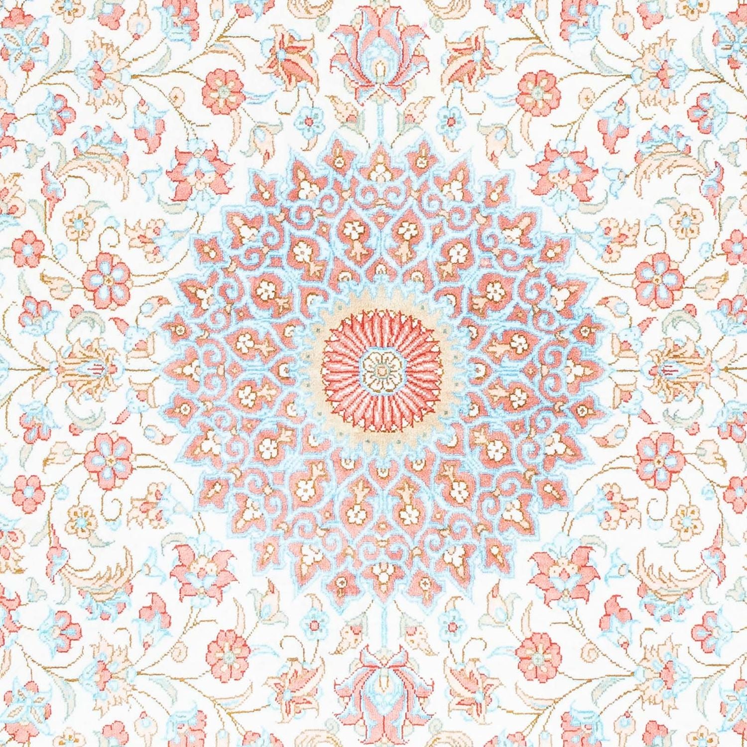 Alfombra persa - Ghom oval  - 120 x 76 cm - beige