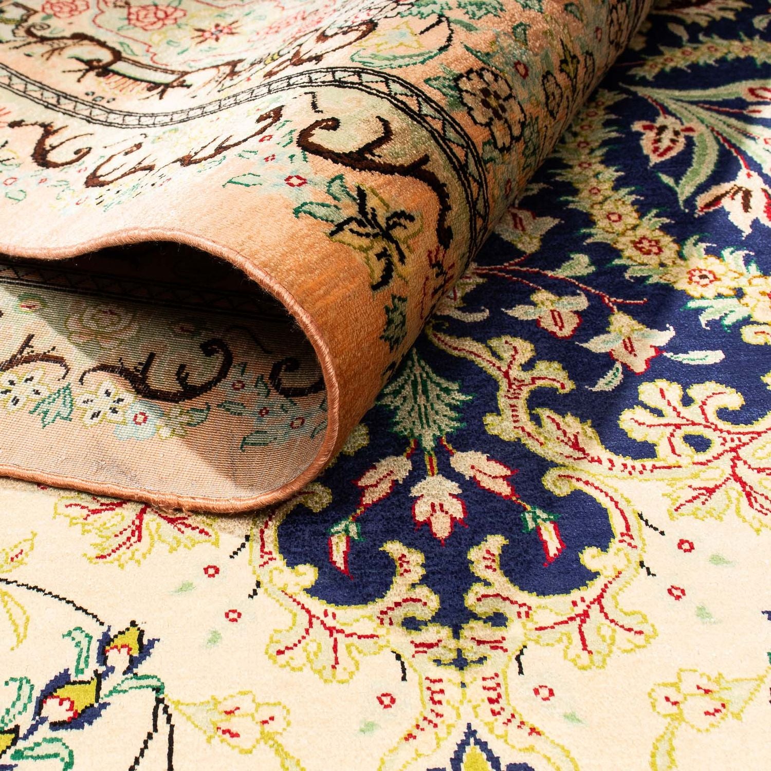 Alfombra persa - Ghom - 324 x 198 cm - beige