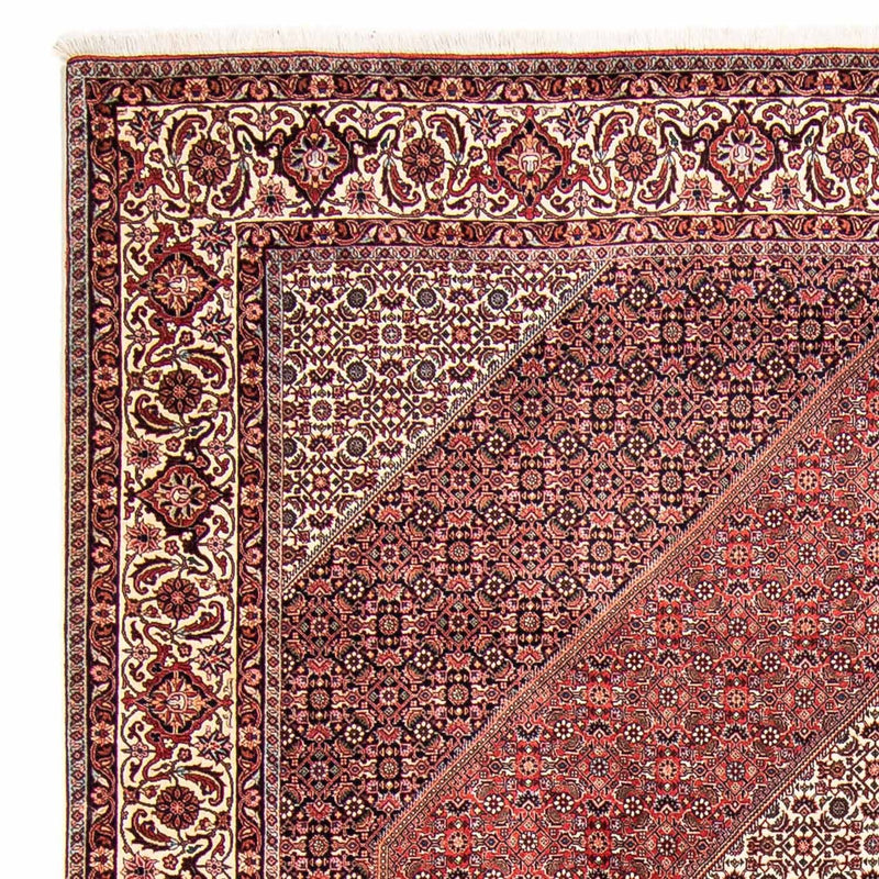 Alfombra persa - Bidjar - 309 x 256 cm - rojo oscuro