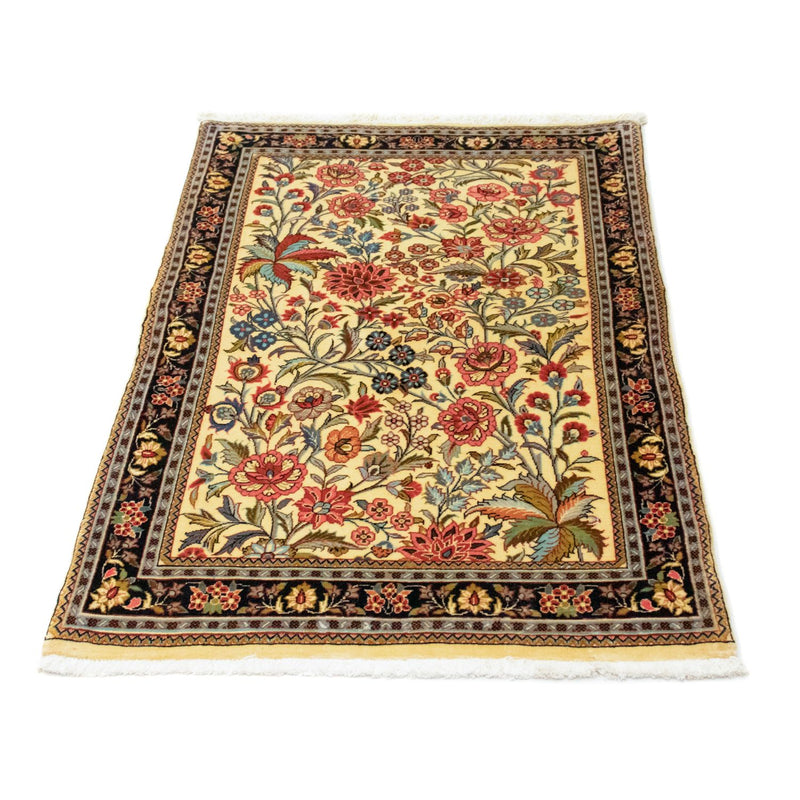 Alfombra persa - Ghom - 115 x 73 cm - beige