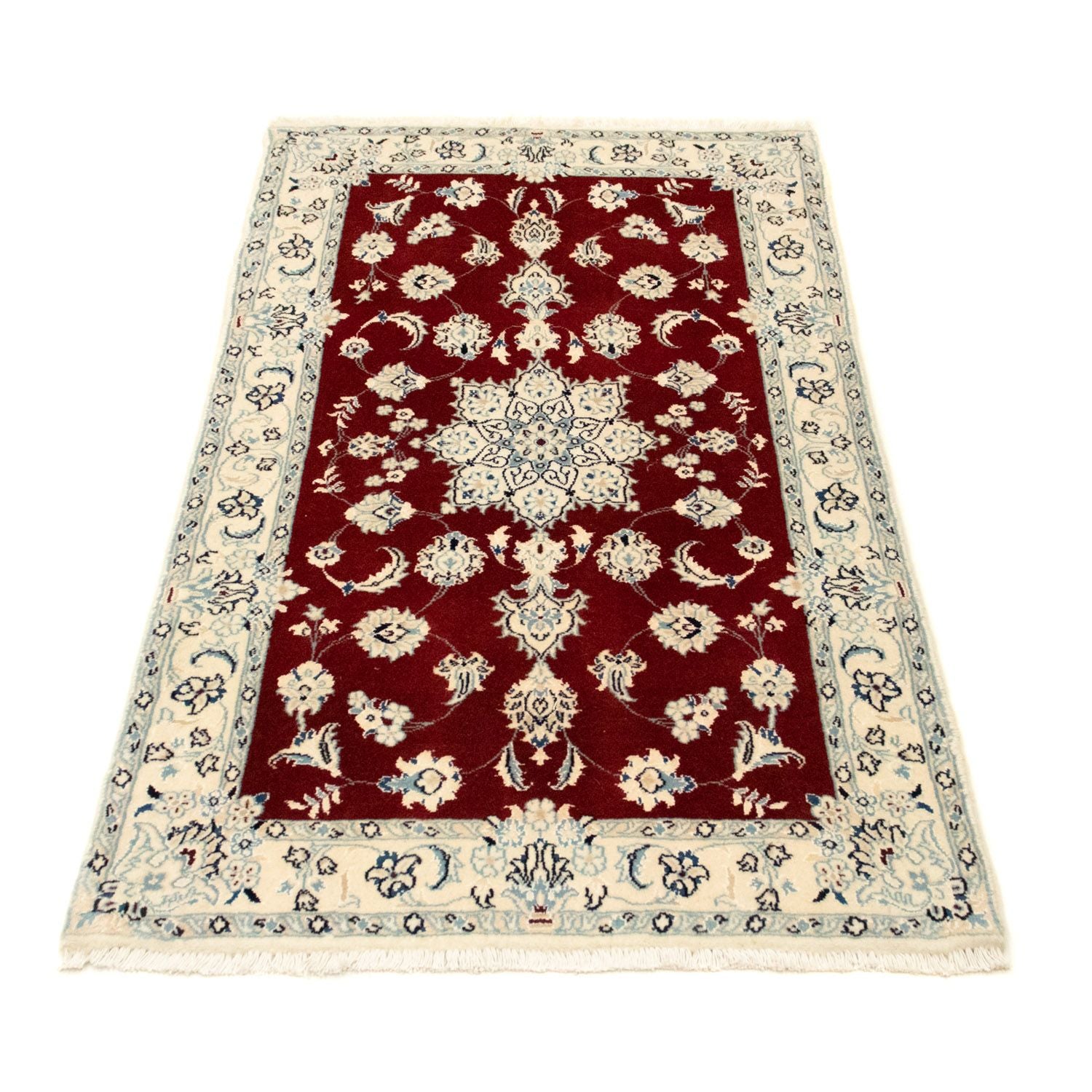 Alfombra Persa - Nain - Real - 128 x 75 cm - rojo