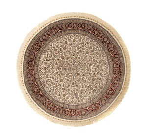 Alfombra oriental - Hereke redondo  - 185 x 185 cm - beige
