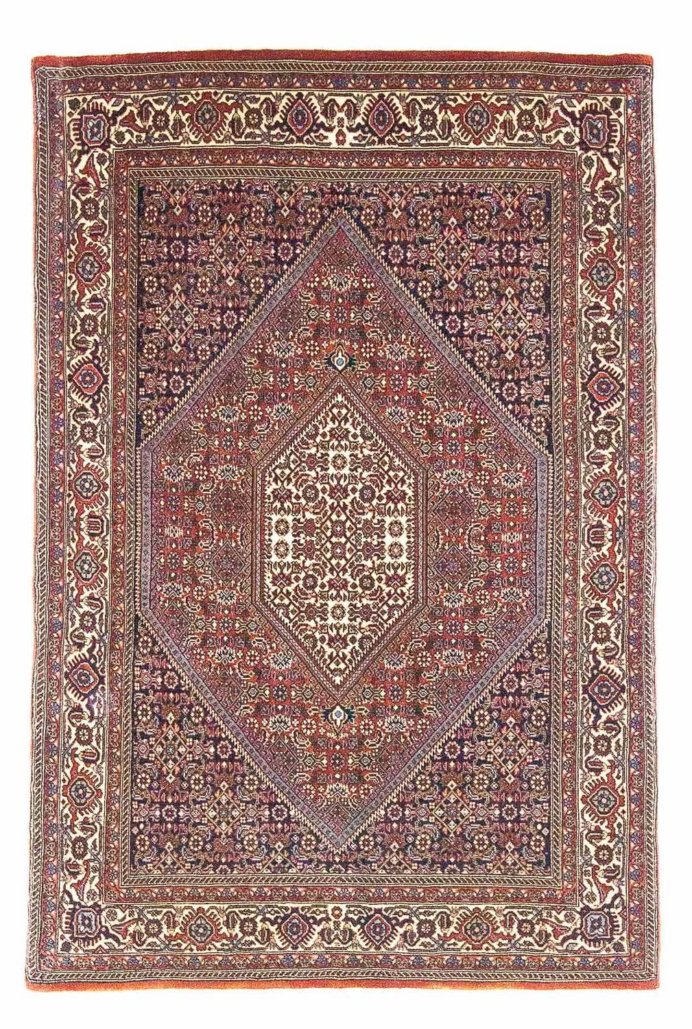 Alfombra persa - Bidjar - 170 x 107 cm - rojo claro