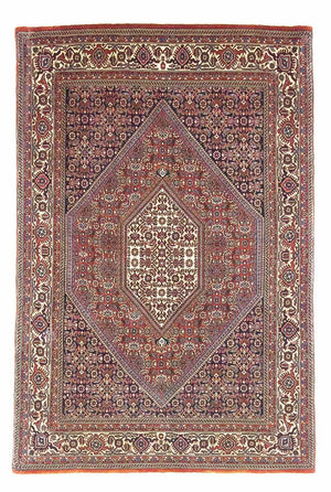 Alfombra persa - Bidjar - 170 x 107 cm - rojo claro