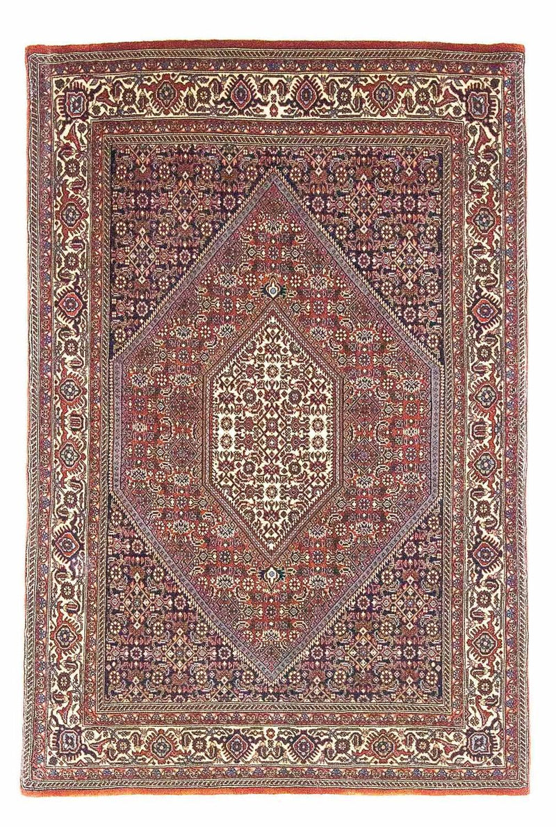 Alfombra persa - Bidjar - 170 x 107 cm - rojo claro