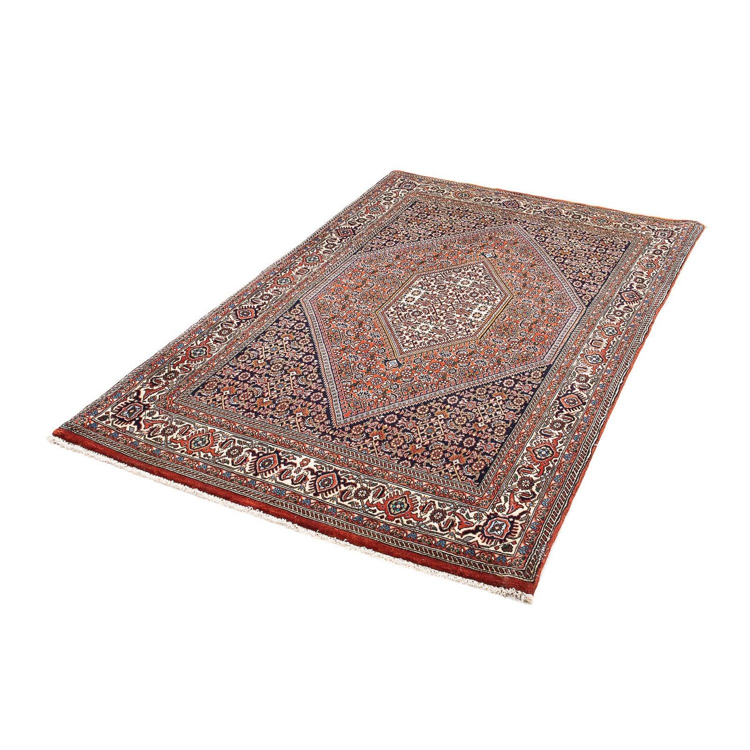 Alfombra persa - Bidjar - 170 x 107 cm - rojo claro