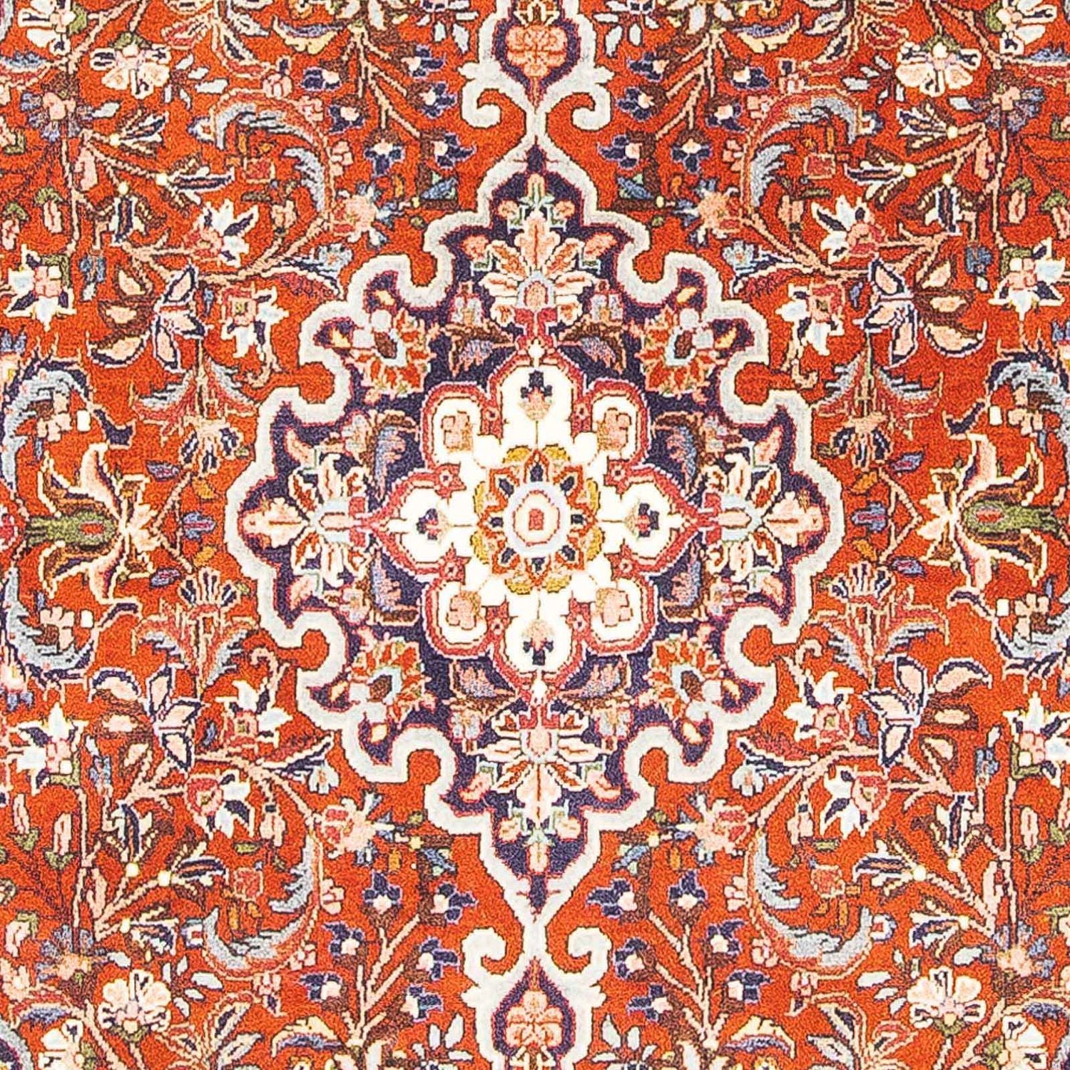 Alfombra persa - Bidjar - 152 x 110 cm - rojo