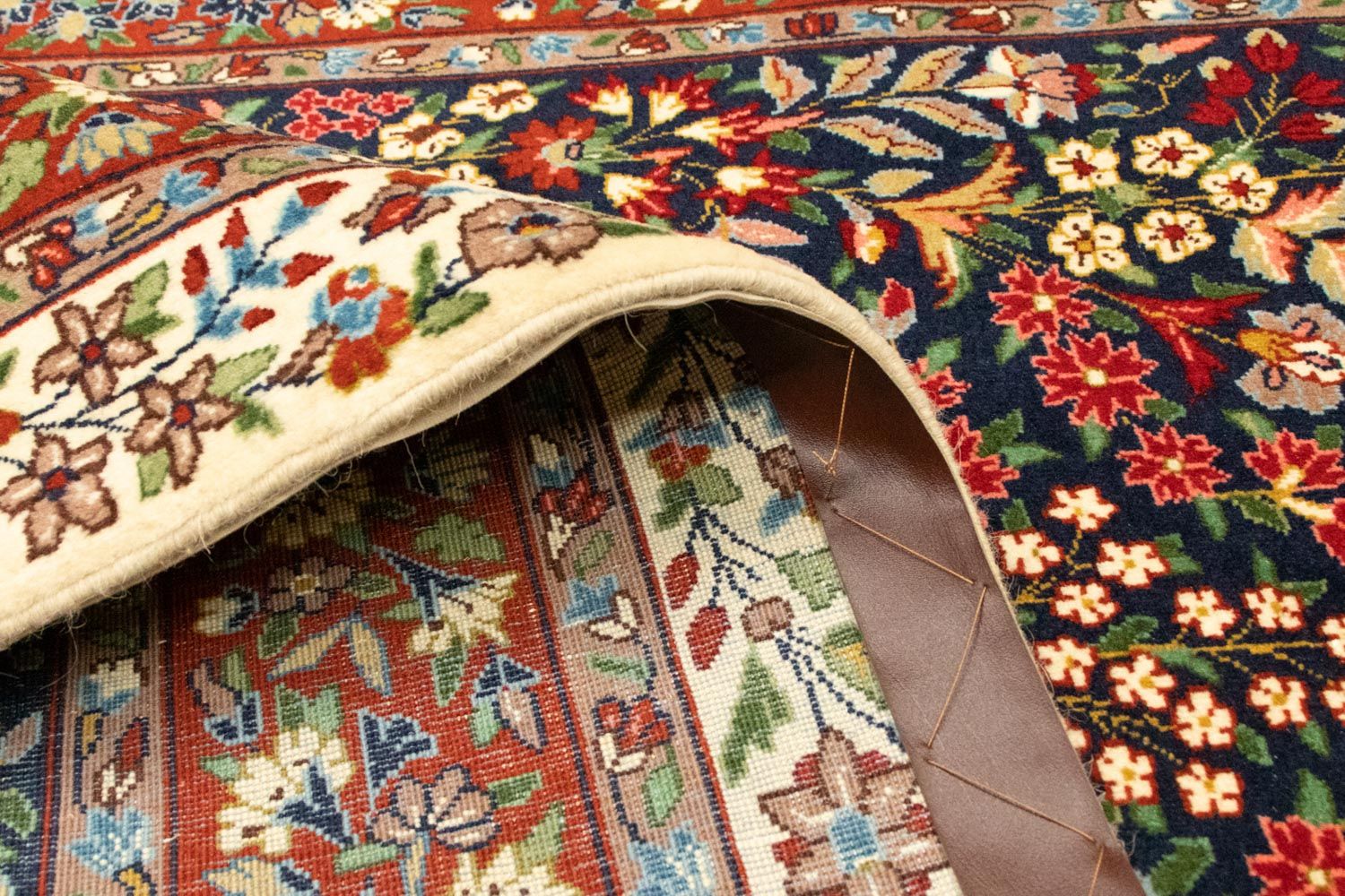 Alfombra persa - Ghom - 163 x 103 cm - rojo