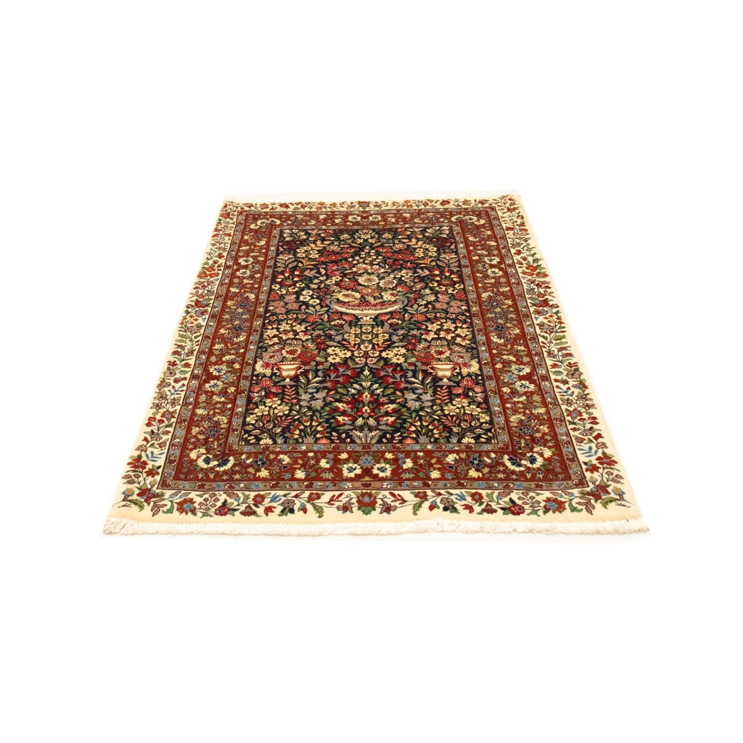 Alfombra persa - Ghom - 163 x 103 cm - rojo
