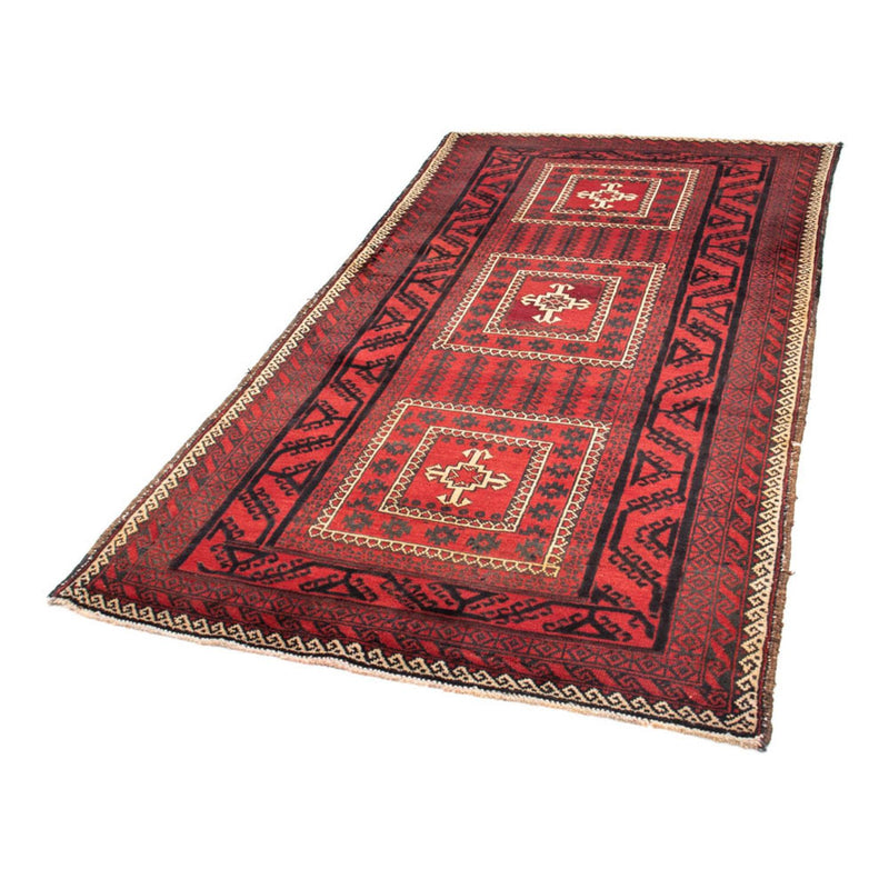 Alfombra de pasillo Alfombra Belutsch - 224 x 119 cm - rojo