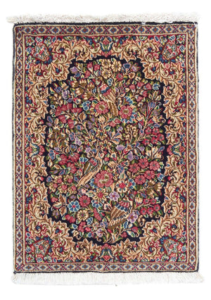 Alfombra persa - Real - 71 x 53 cm - azul