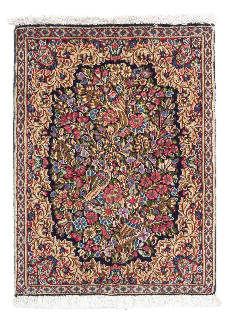 Alfombra persa - Real - 71 x 53 cm - azul