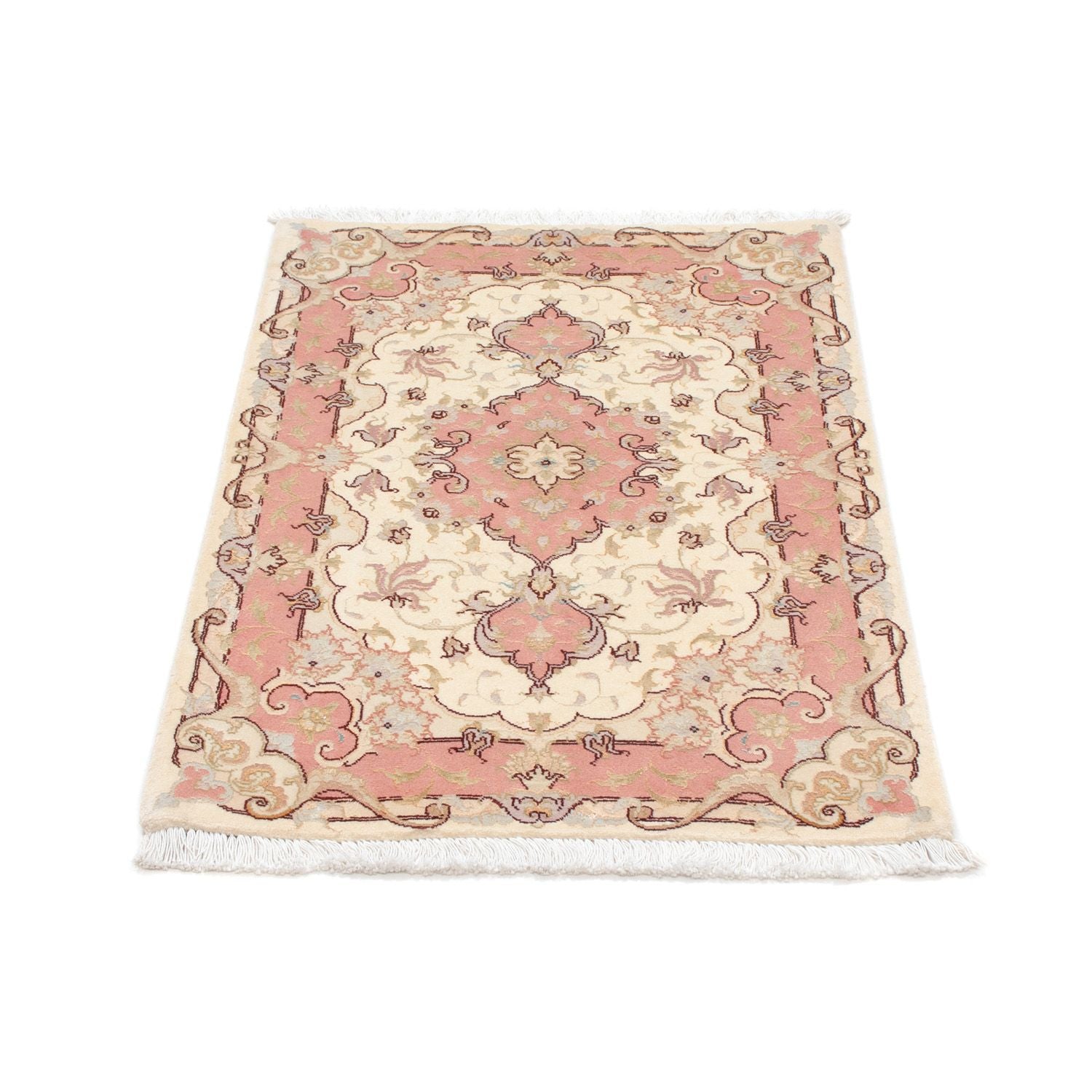 Alfombra Persa - Tabriz - Real - 92 x 60 cm - beige