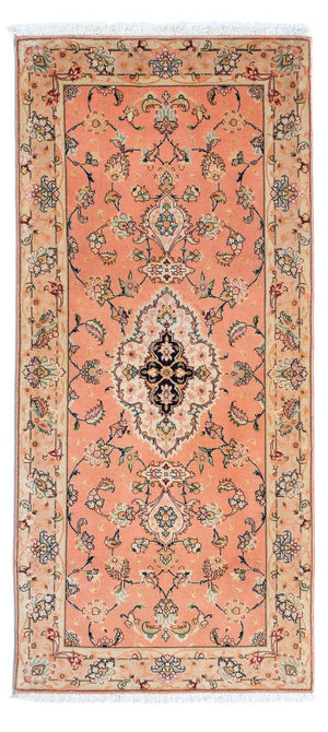 Alfombra de pasillo Alfombra Persa - Tabriz - Real - 165 x 74 cm - rojo claro