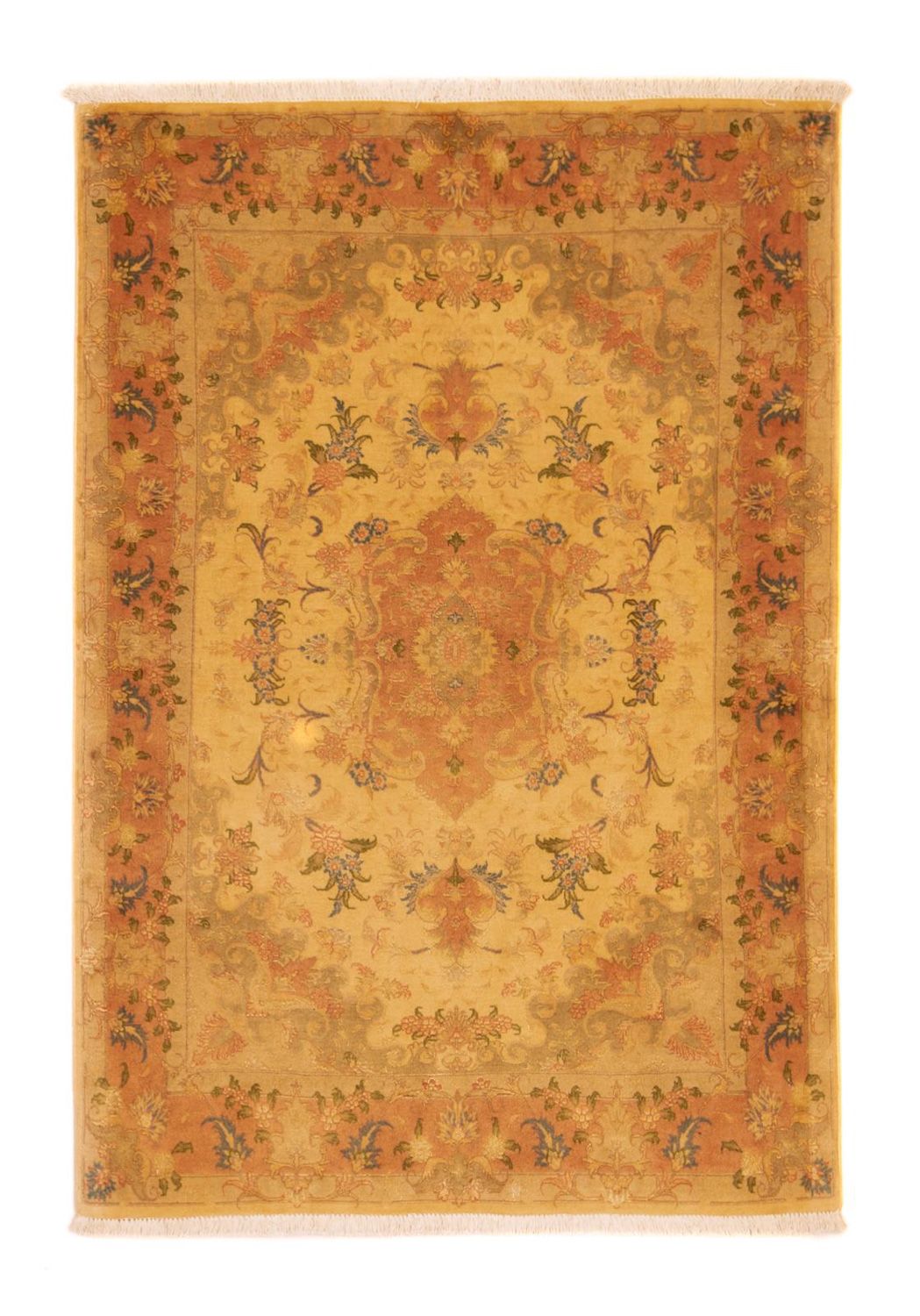 Alfombra Persa - Tabriz - Real - 147 x 99 cm - beige
