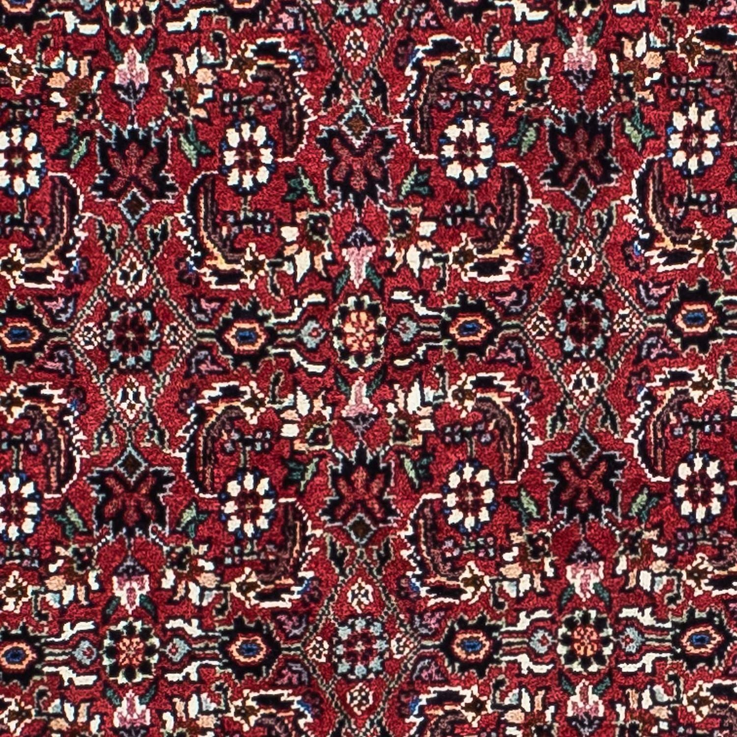 Alfombra persa - Bidjar - 208 x 134 cm - rojo oscuro