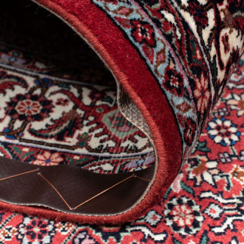Alfombra persa - Bidjar - 208 x 134 cm - rojo oscuro