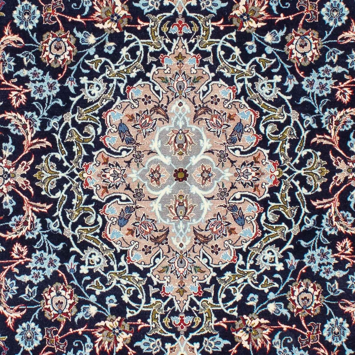 Alfombra Persa - Isfahan - Prima - 226 x 149 cm - azul oscuro