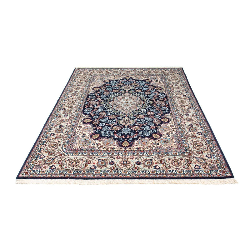 Alfombra Persa - Isfahan - Prima - 226 x 149 cm - azul oscuro