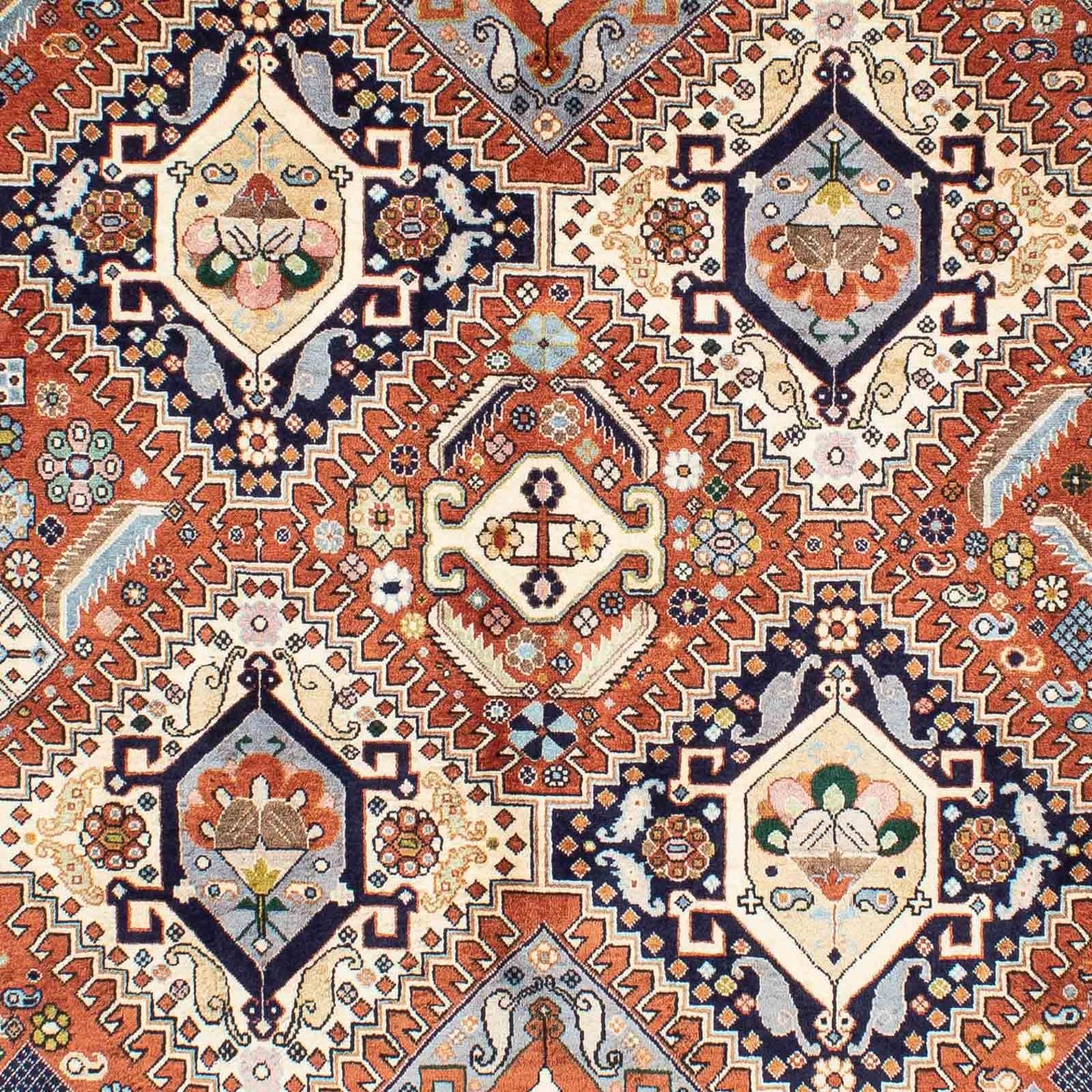 Alfombra Gabbeh - Persa Kashkuli - 253 x 176 cm - multicolor