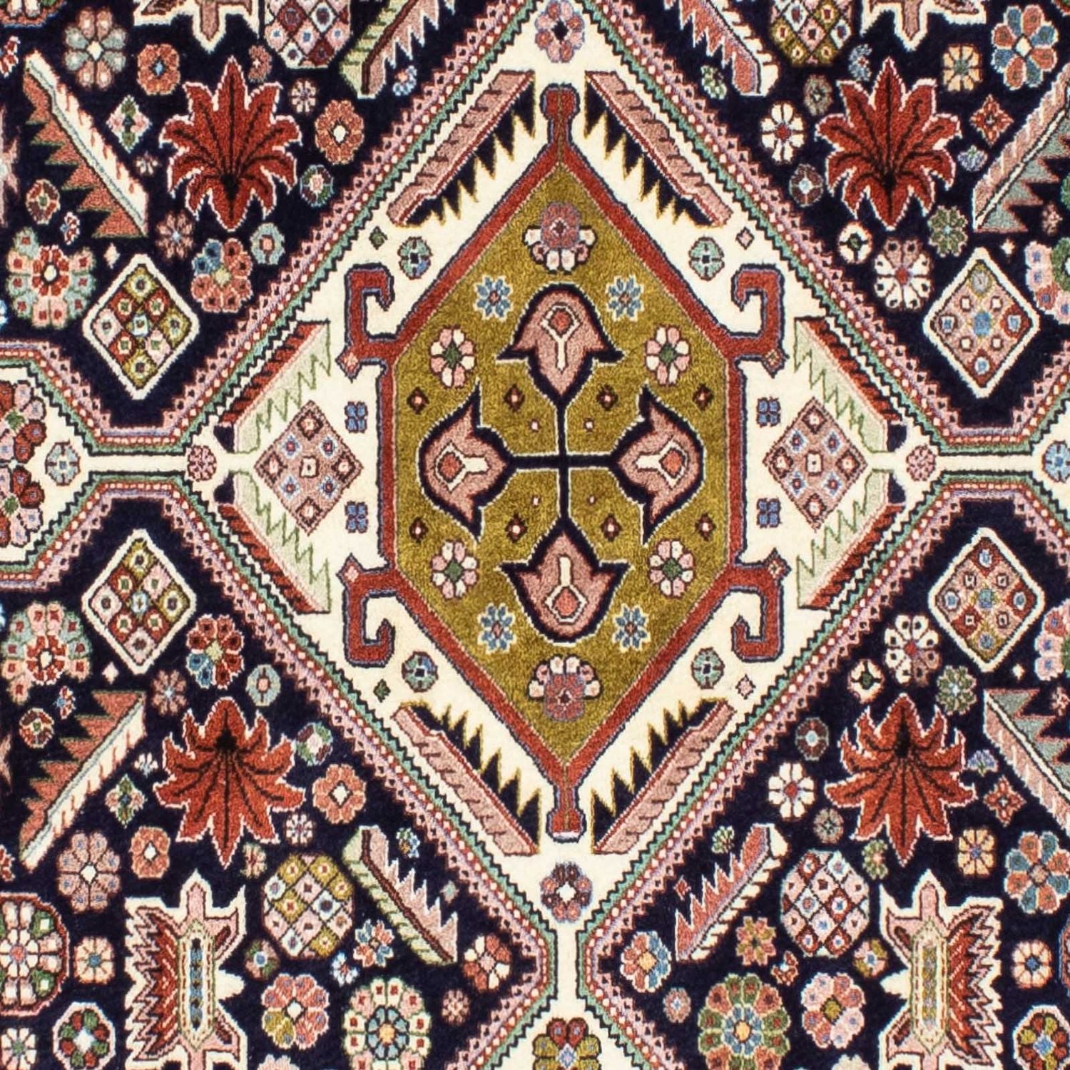 Alfombra Gabbeh - Persa Kashkuli - 227 x 145 cm - azul oscuro