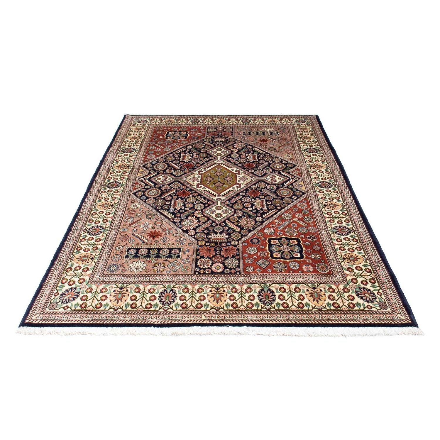 Alfombra Gabbeh - Persa Kashkuli - 227 x 145 cm - azul oscuro