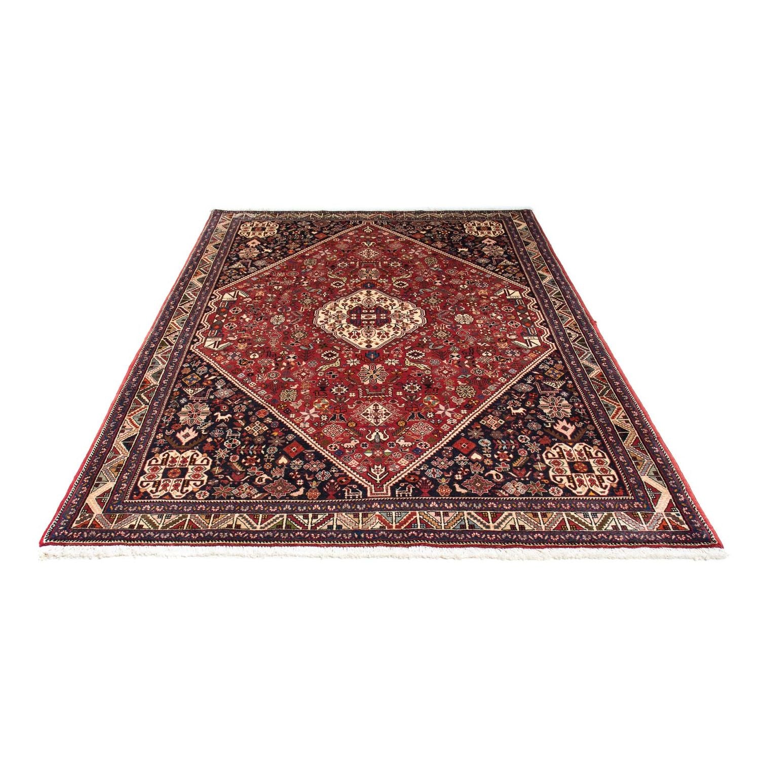 Alfombra Gabbeh - Persa Kashkuli - 247 x 157 cm - rojo oscuro