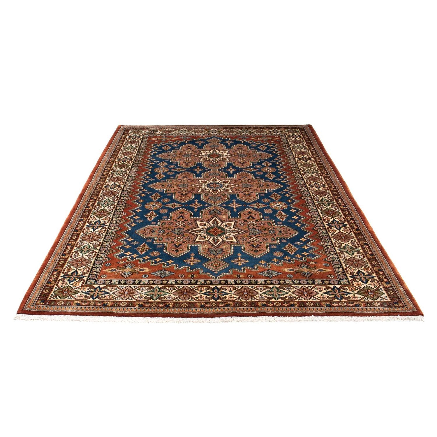 Alfombra Gabbeh - Persa Kashkuli - 242 x 173 cm - rojo oscuro