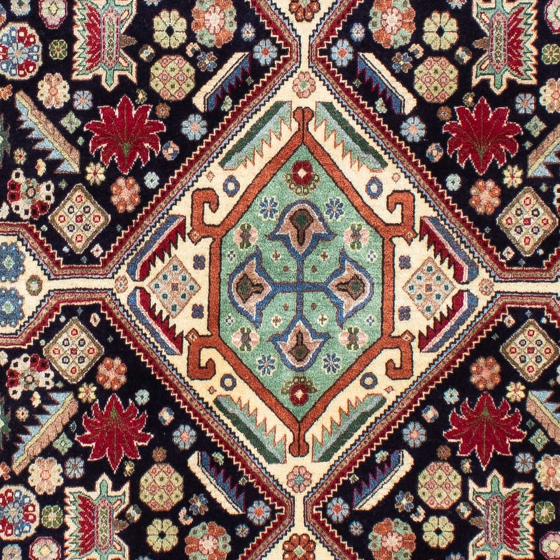 Alfombra Gabbeh - Persa Kashkuli - 213 x 141 cm - azul oscuro