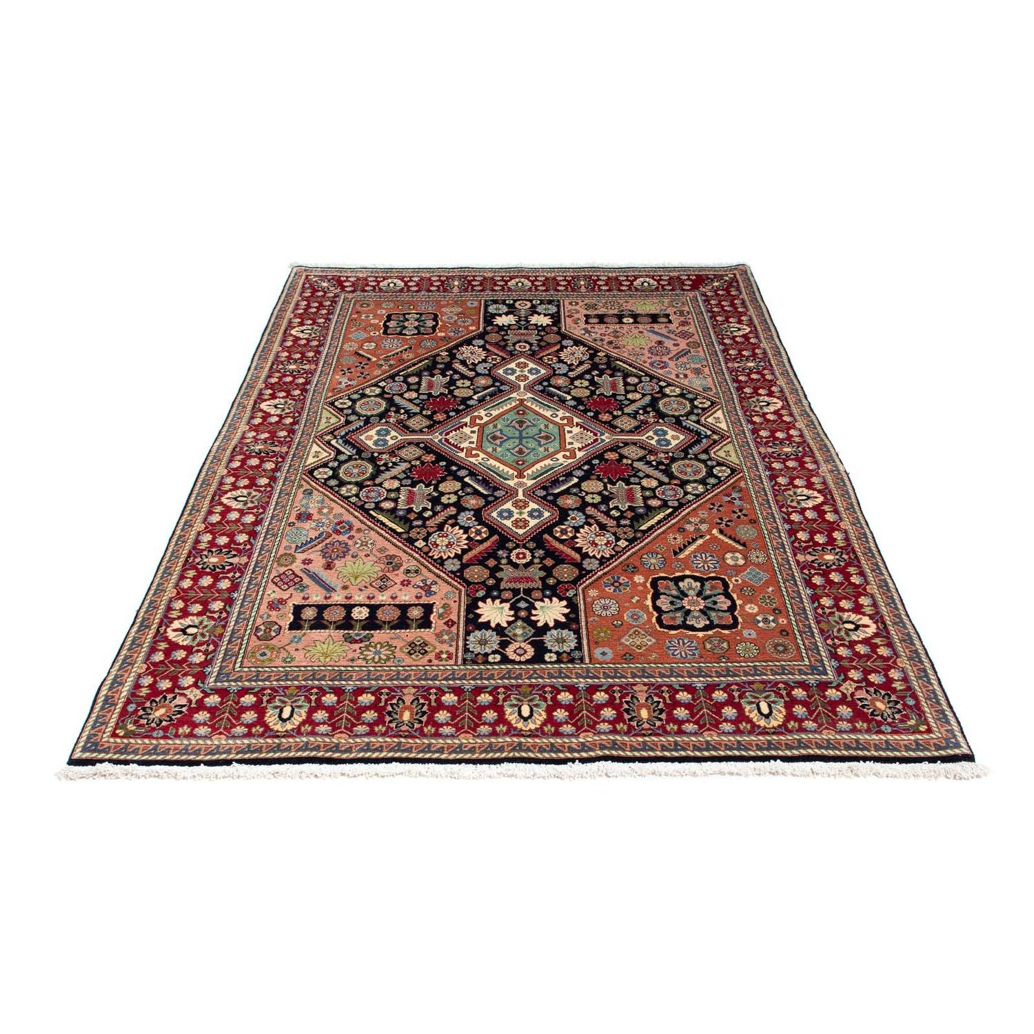 Alfombra Gabbeh - Persa Kashkuli - 213 x 141 cm - azul oscuro