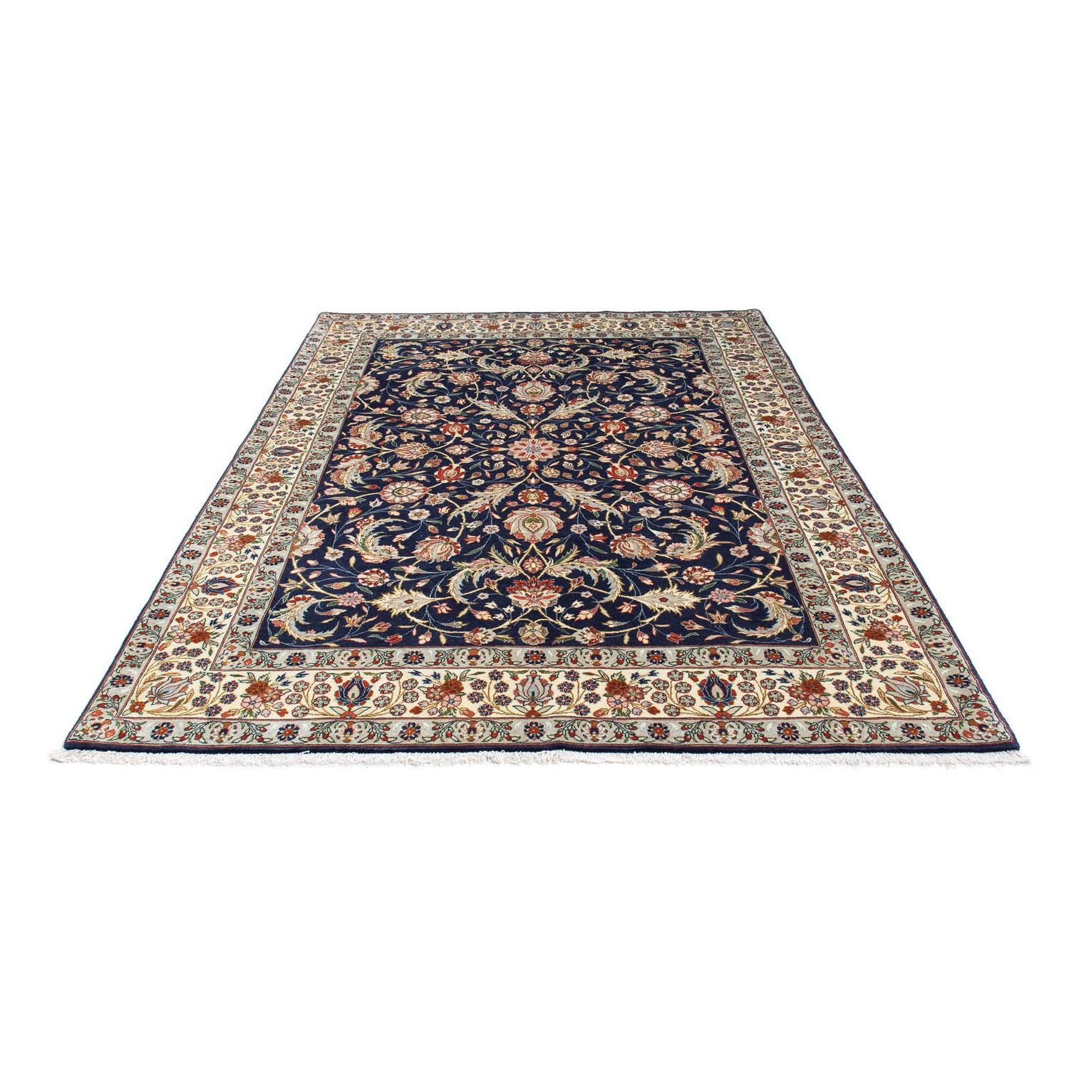 Alfombra Gabbeh - Persa Kashkuli - 248 x 177 cm - azul oscuro