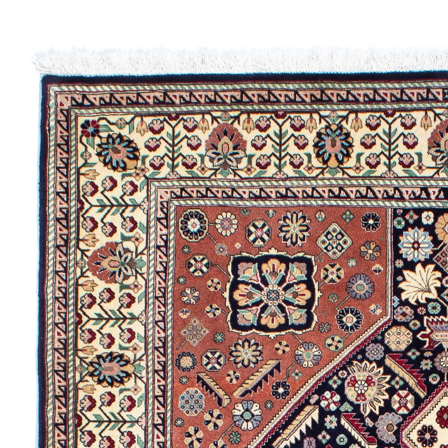 Alfombra Gabbeh - Persa Kashkuli - 203 x 148 cm - azul oscuro