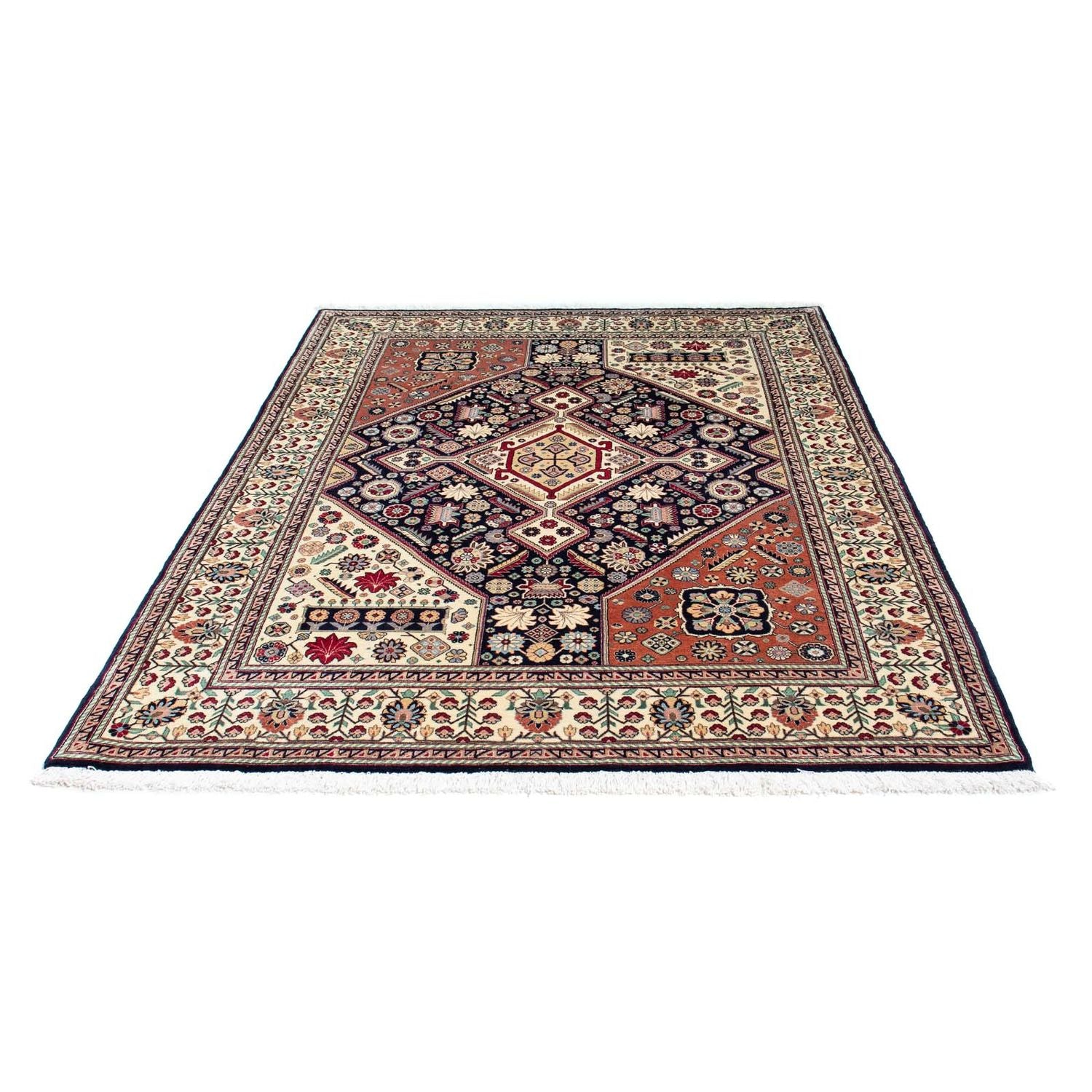 Alfombra Gabbeh - Persa Kashkuli - 203 x 148 cm - azul oscuro