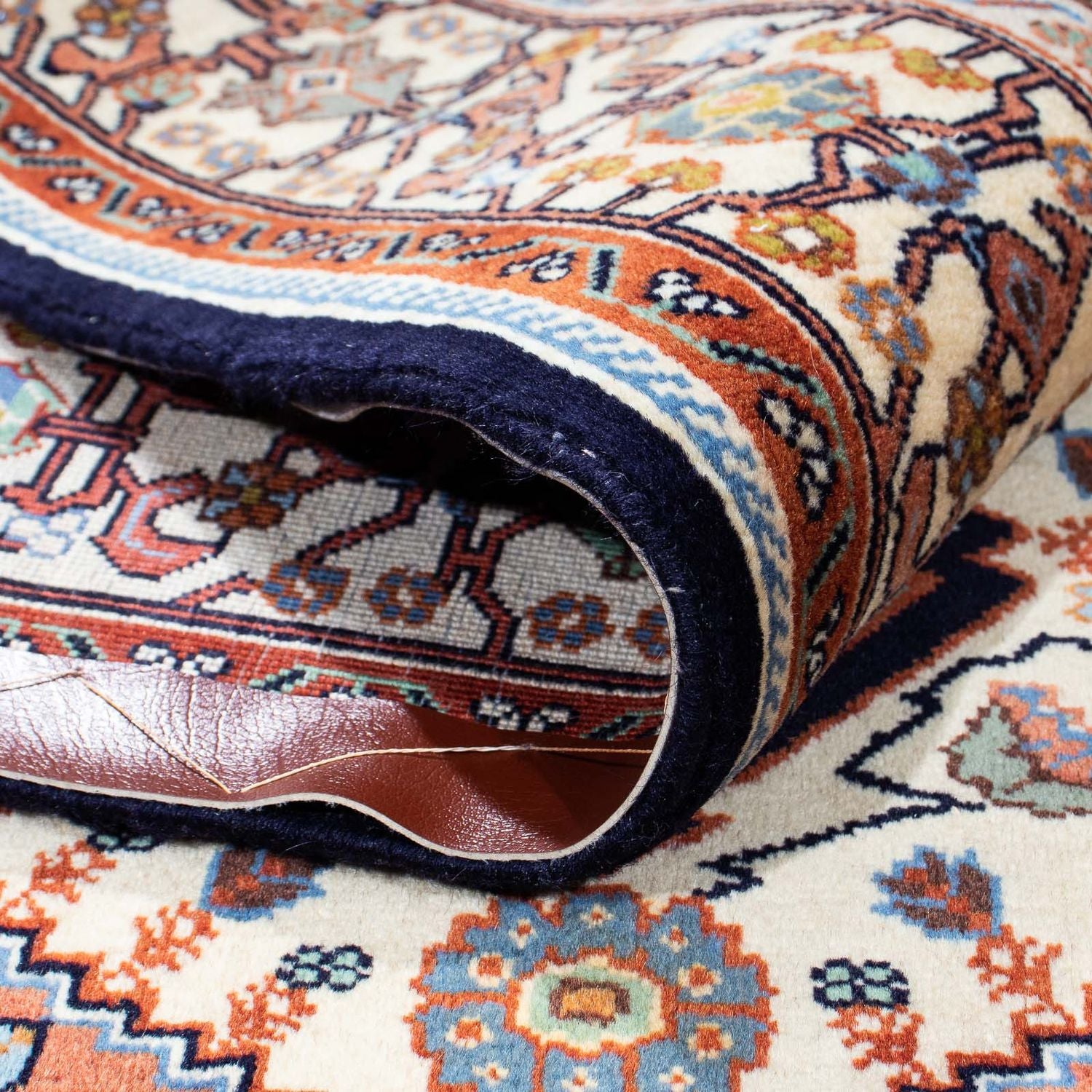 Alfombra Gabbeh - Persa Kashkuli - 180 x 145 cm - azul oscuro