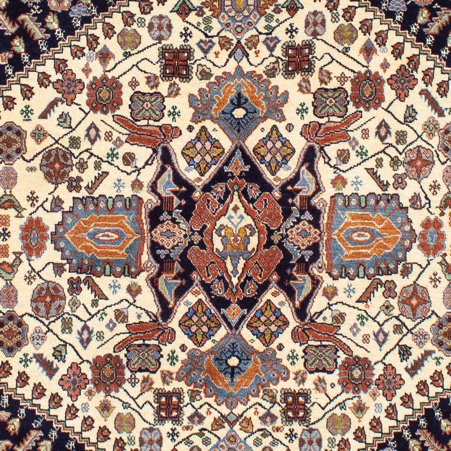 Alfombra Gabbeh - Persa Kashkuli - 180 x 140 cm - azul oscuro