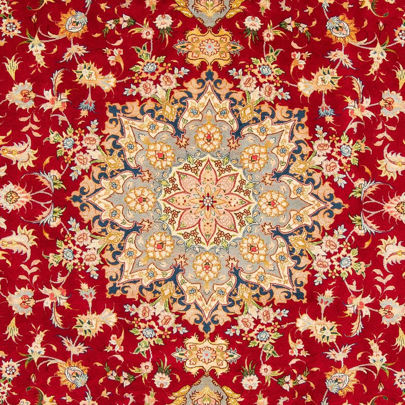 Alfombra Persa - Tabriz - Real - 300 x 205 cm - rojo oscuro