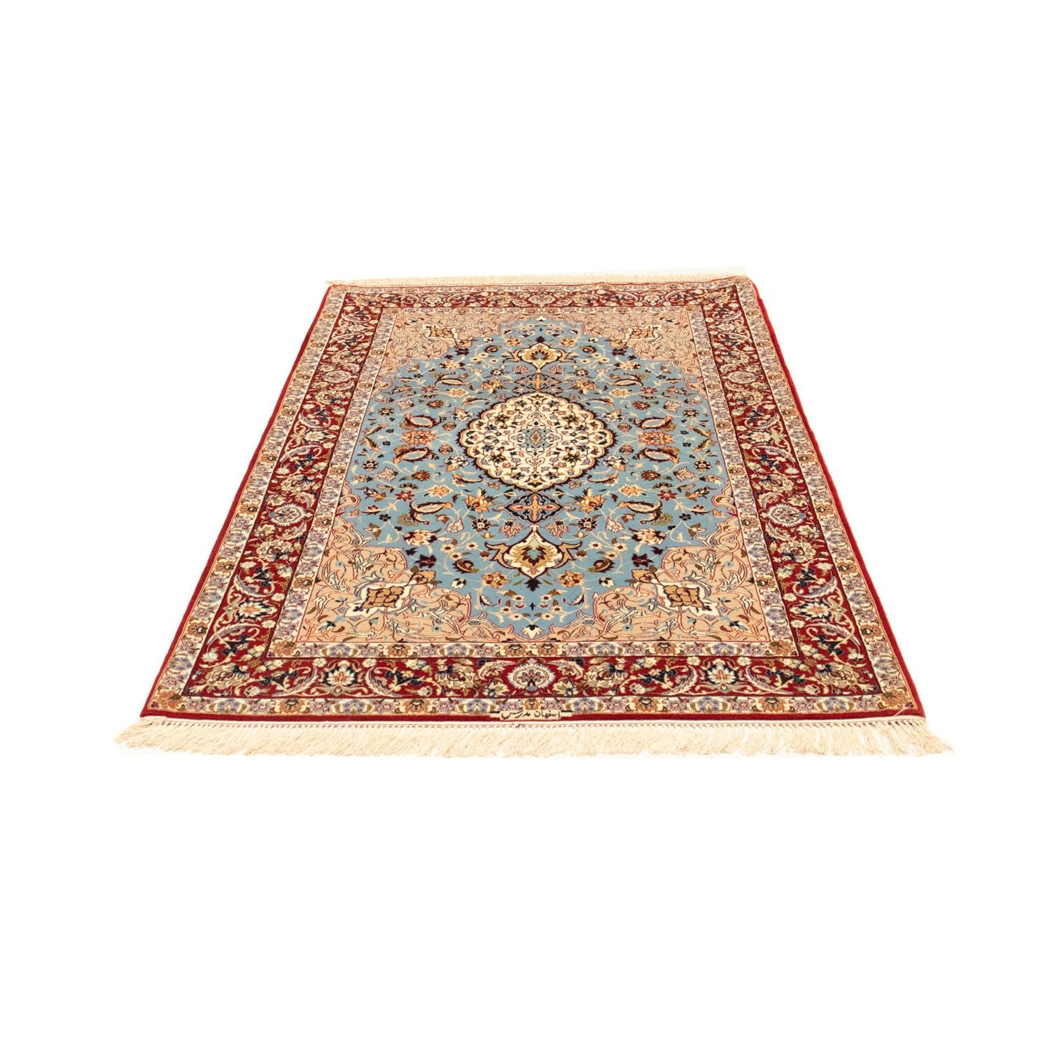 Alfombra Persa - Isfahan - Prima - 172 x 112 cm - azul claro