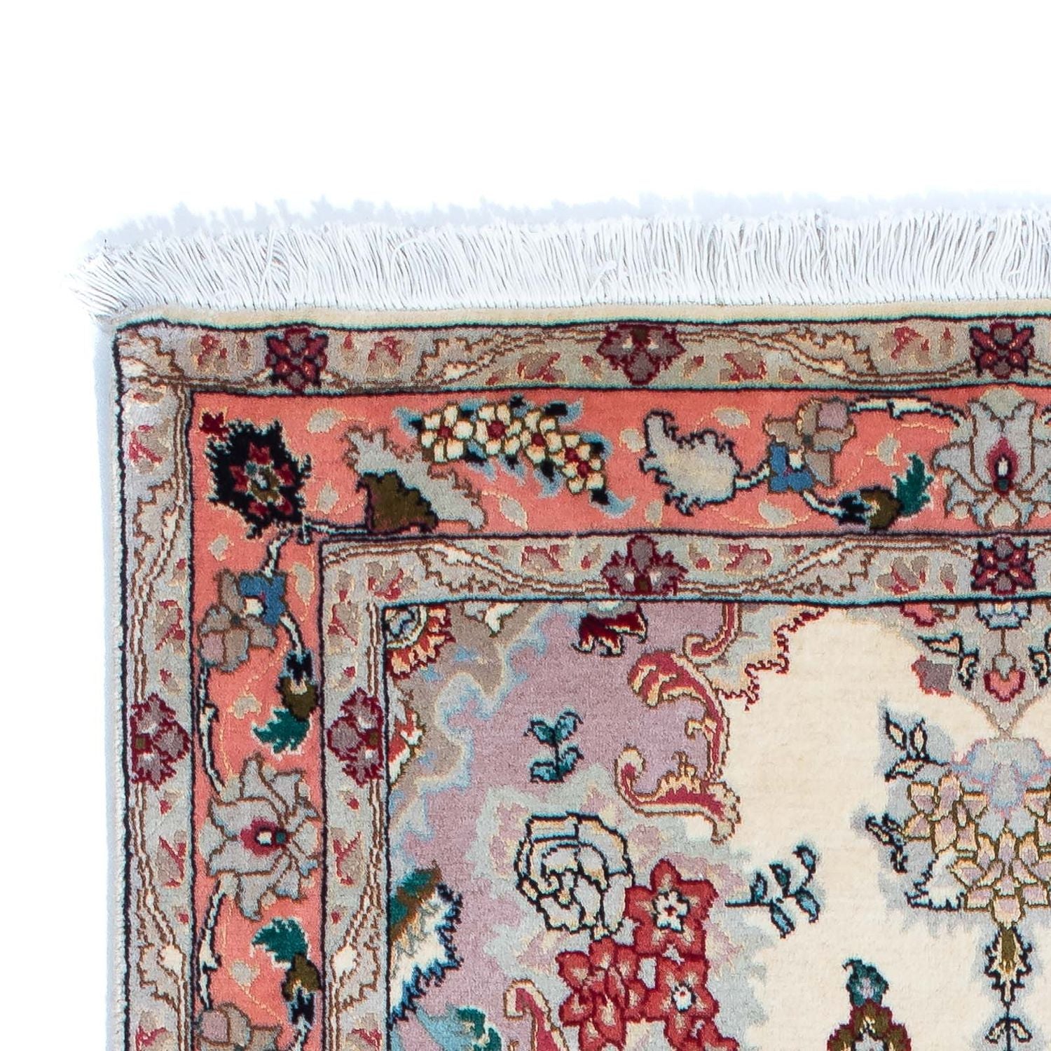 Alfombra de pasillo Alfombra Persa - Tabriz - Real - 205 x 82 cm - beige